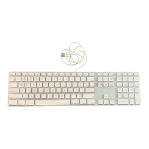 Genuine Apple A1243 Wired USB Keyboard w/ Numeric Keypad for iMac, Mac Mini
